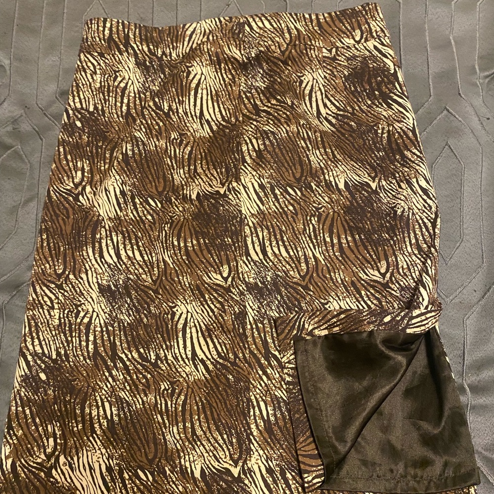 Animal print skirt